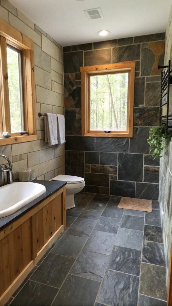 Rustic Bathroom Design Ideas That Bring Cosy Cabin Charm Into Your Home