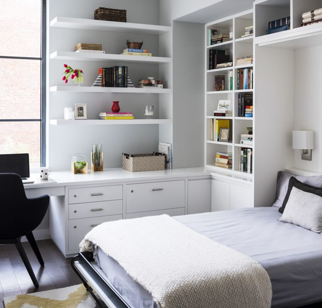 Small Decorating Ideas for a Home Office Guest Room That Work Beautifully as Both