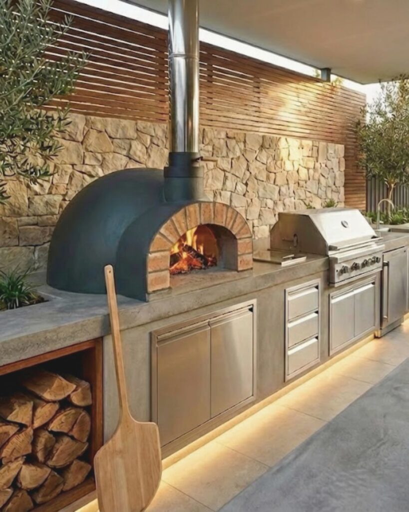 Primo Forno Artisan DIY Wood-Fired Pizza Oven and Outdoor Culinary Center.