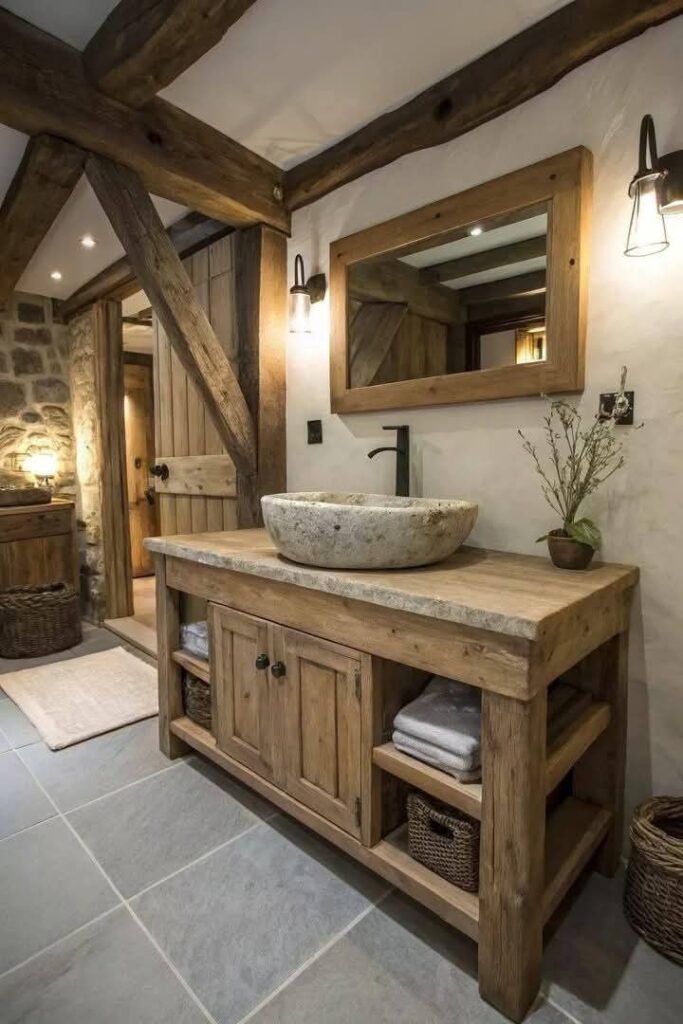Rustic Bathroom Design Ideas That Bring Cosy Cabin Charm Into Your Home
