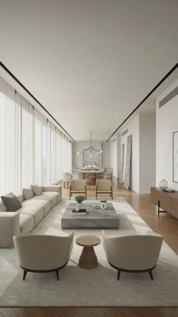 Clever Narrow Living Room Design Ideas