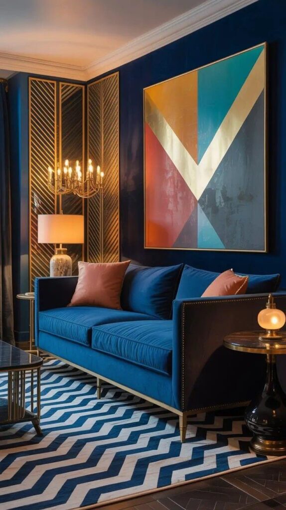 Stunning Blue Couch Living Room Design Ideas That Will Make You Love Your Space