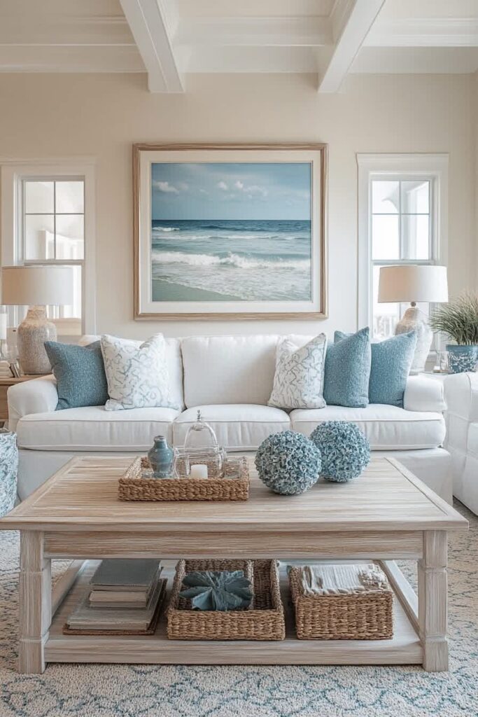 Dreamy Beach House Living Room Design Ideas That Bring the Coast Home