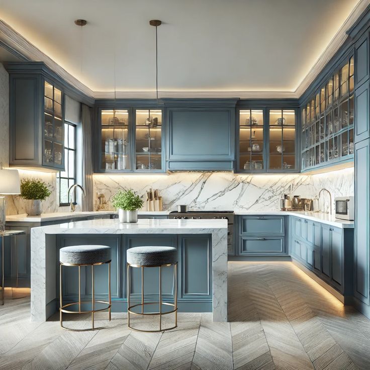 Stunning Kitchen Design Ideas with Blue Cabinets (That'll Make You Fall in Love with Your Kitchen)