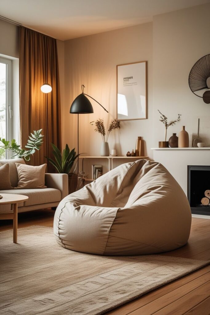 Stylish Bean Bag Living Room Design Ideas That Are Seriously Comfortable and Cool