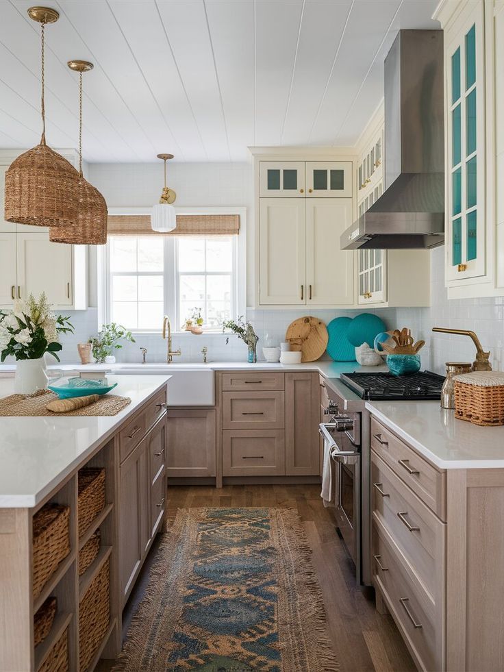e783a5d6f989186bb3ff95fb0a5a215e Coastal Kitchen Design Ideas That Bring the Breezy, Sun-Washed Beauty of the Beach Into Your Home