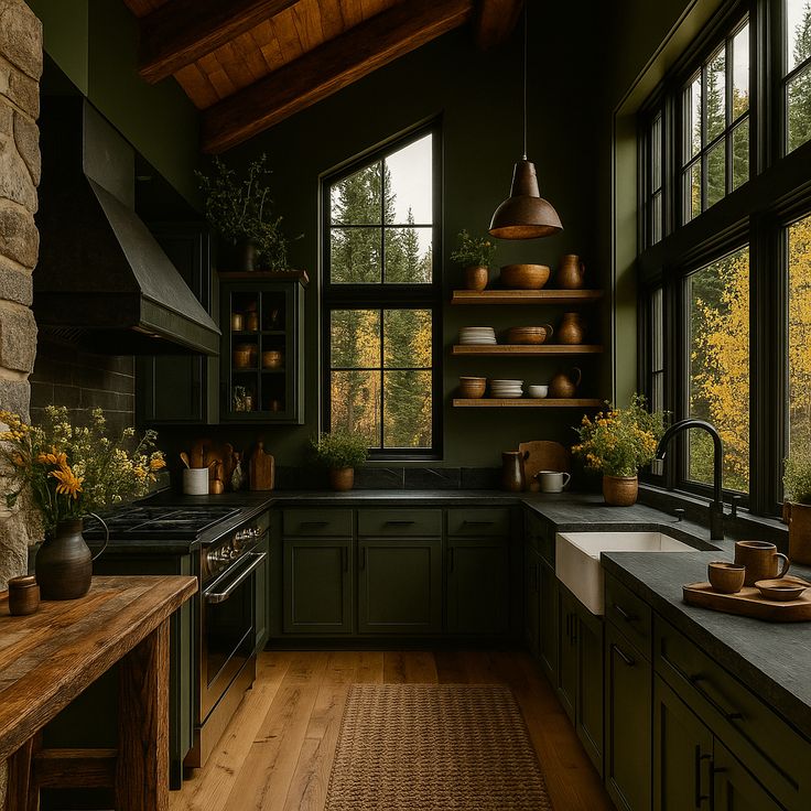 ec1df7ac22e36b73932e3891ce4d7880 15 Cozy Cabin Kitchen Design Ideas That Feel Like a Warm Hug Every Single Day