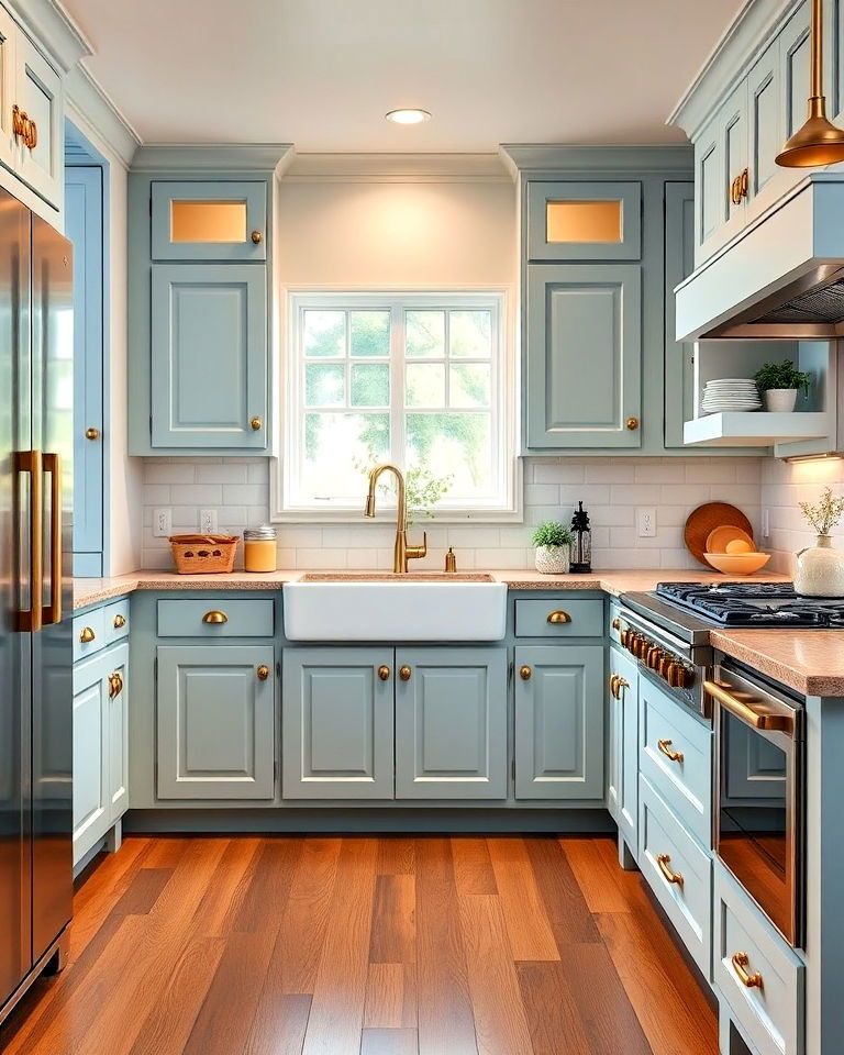 20 Stunning Kitchen Design Ideas with Blue Cabinets (That'll Make You Fall in Love with Your Kitchen)
