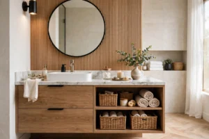 Modern bathroom vanity ideas with stylish storage and elegant decor