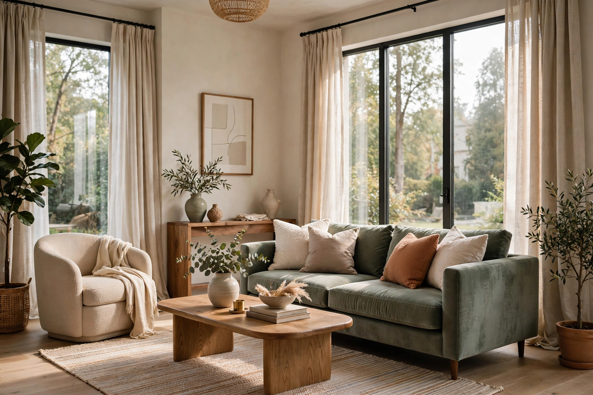 Beautiful Living Room Curtain Ideas Framing Windows