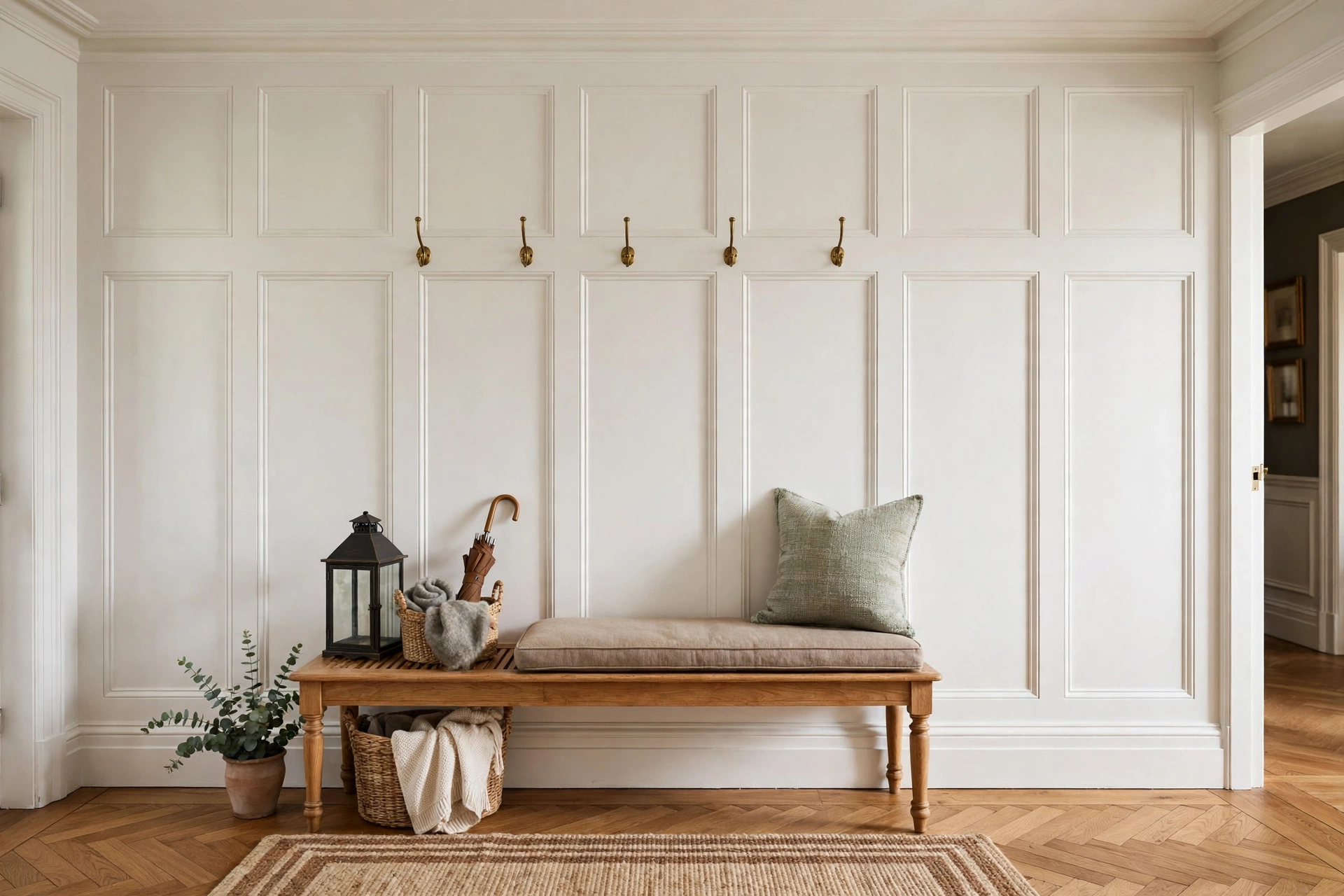 Board And Batten Wall Adding Character To Entryway