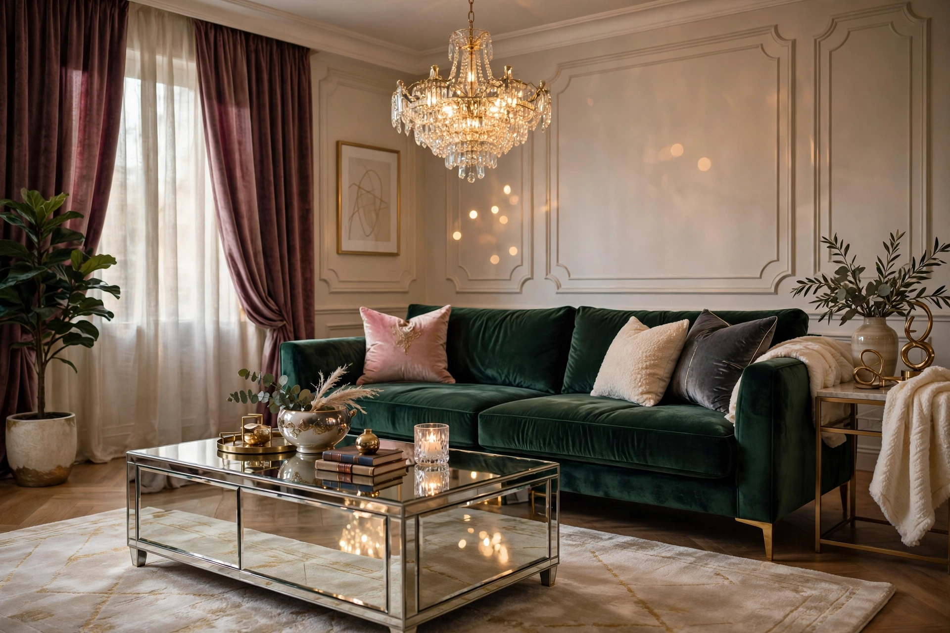 Oversized bouclé bean bag lounger in neutral living room corner