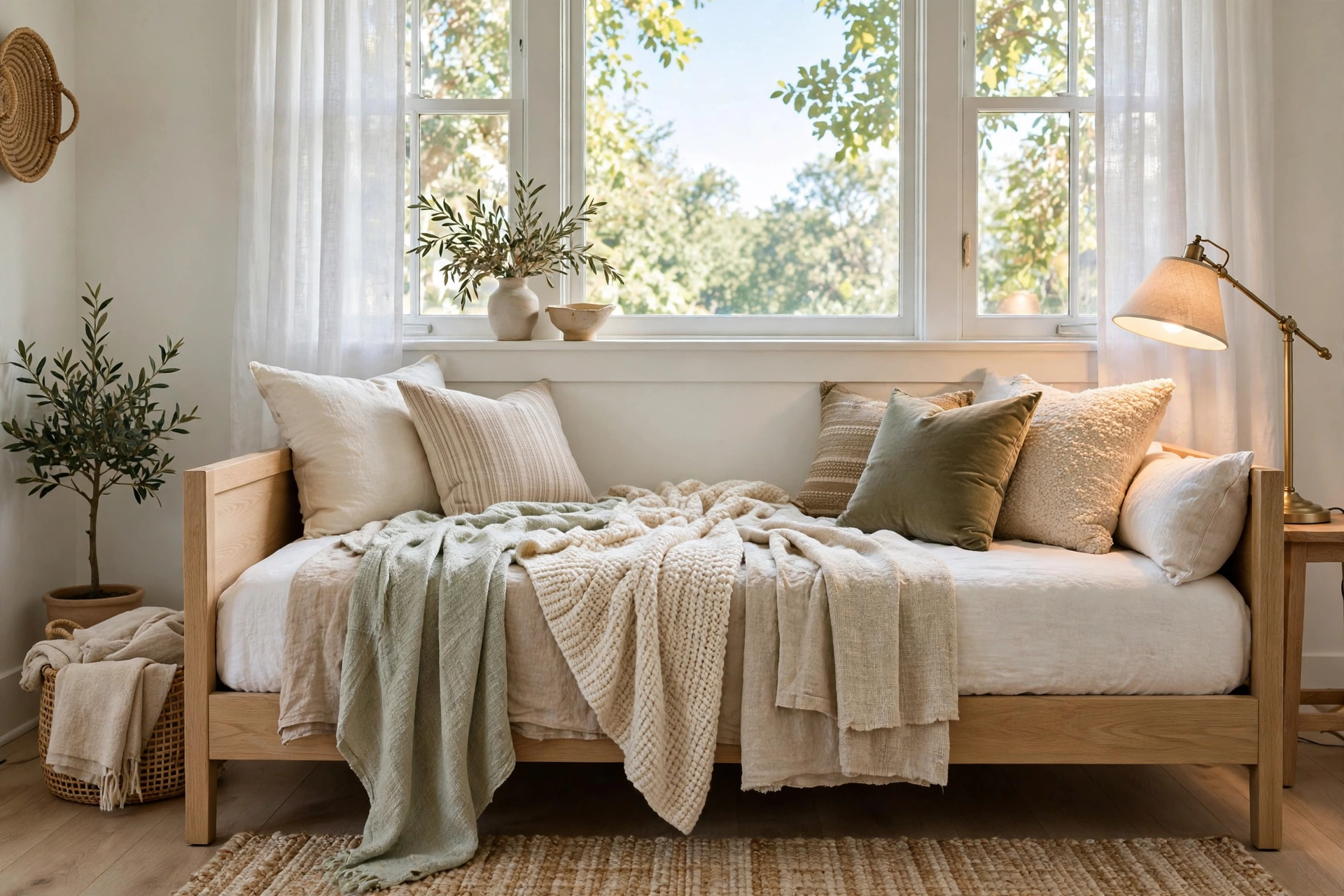 Daybed Styled As Lounge Spot Under Window