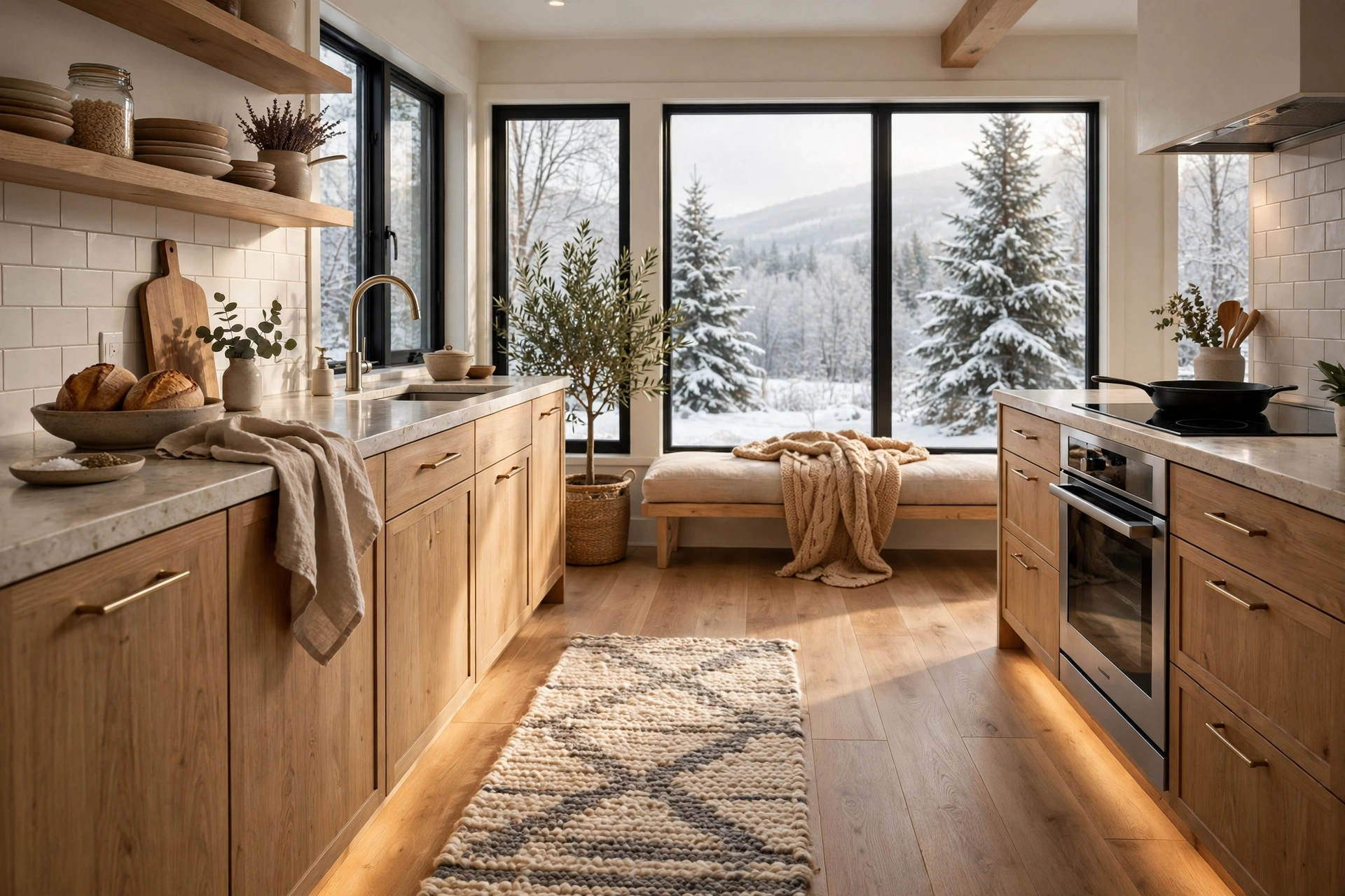Heated Kitchen Flooring For Cold Climate Comfort