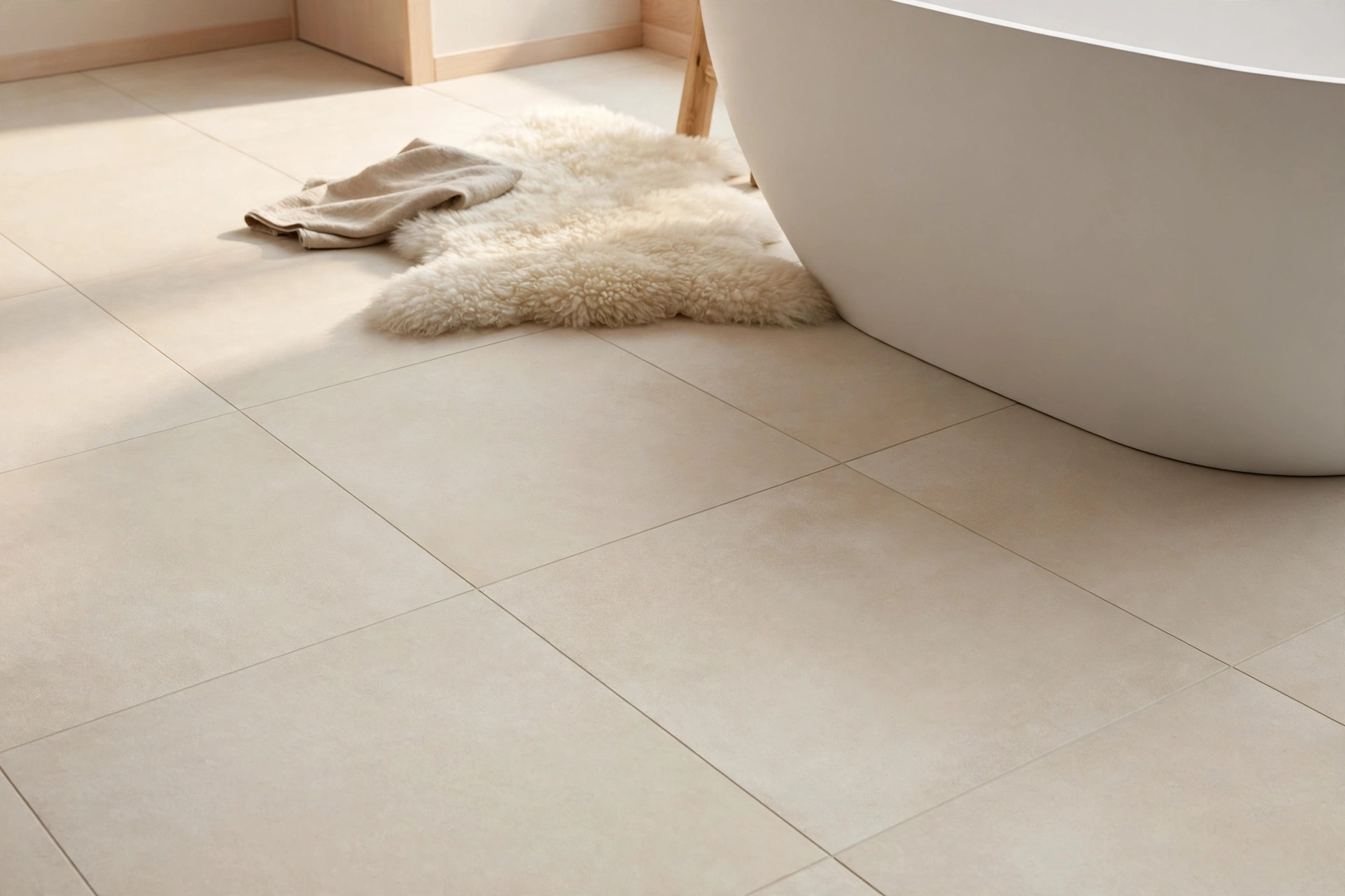 Scandinavian bathroom design ideas with warm heated tile floors and minimalist serenity
