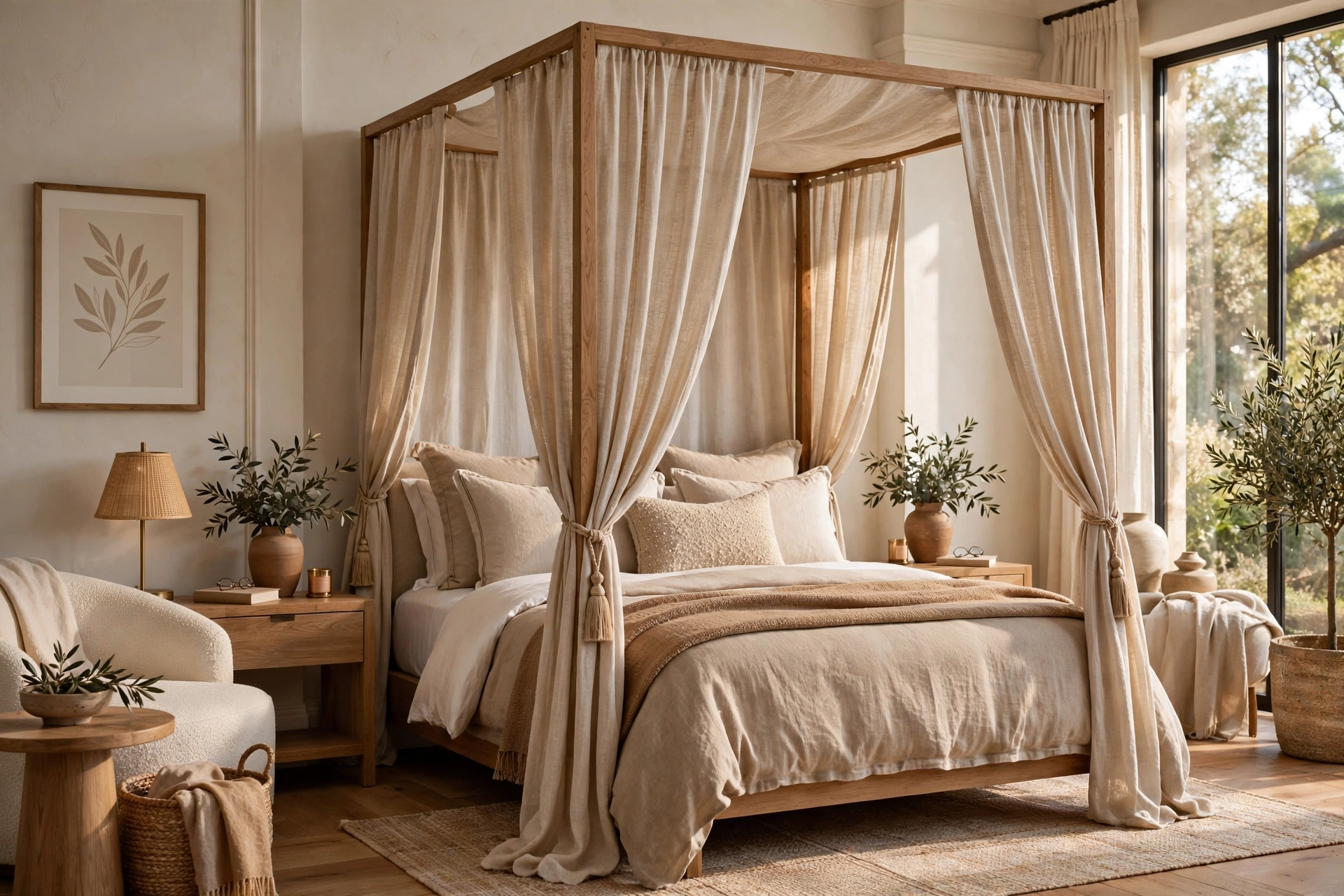 Luxury Hotel Style Canopy Bed Suite