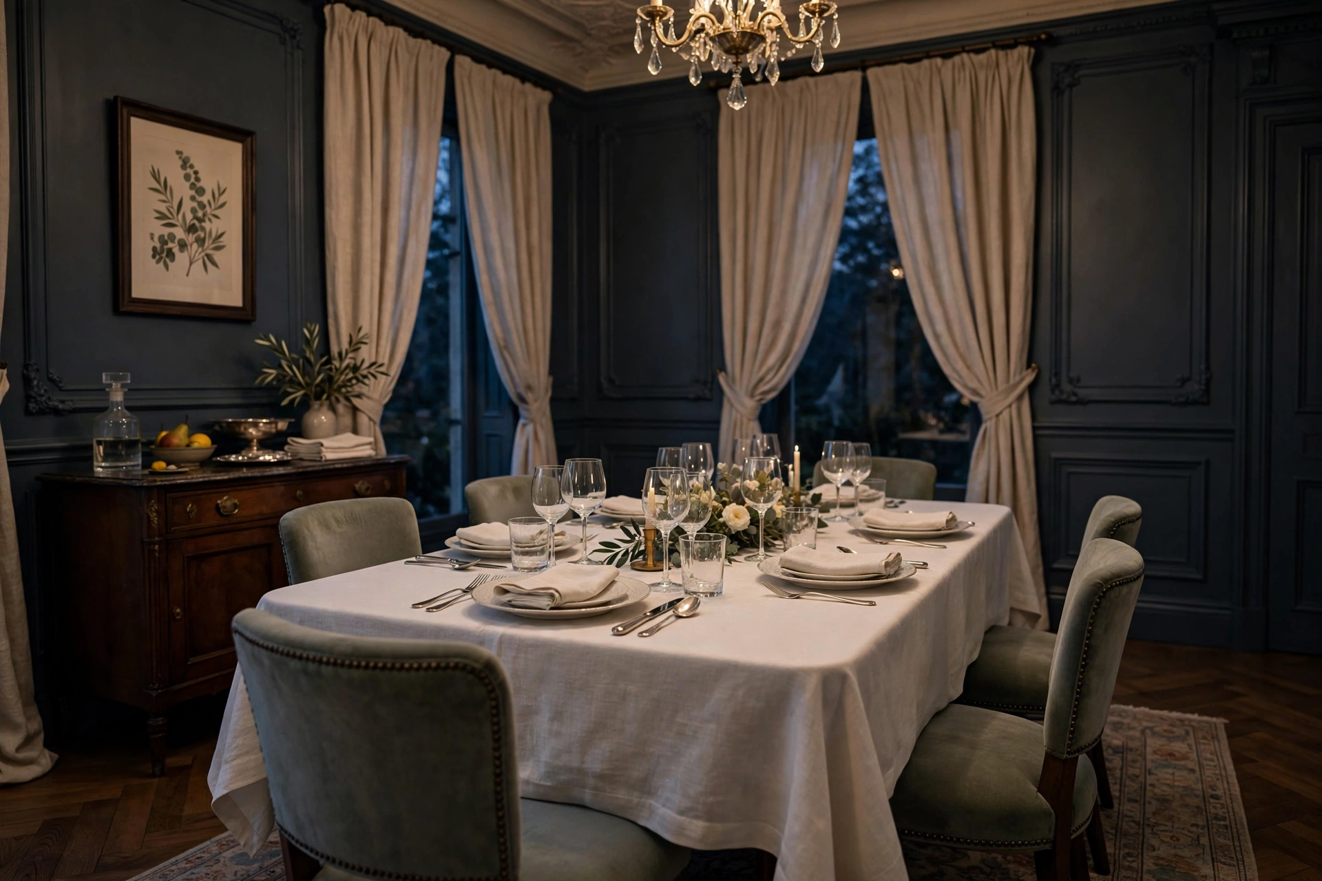 Formal Dining Room With Thoughtful Finishing Details