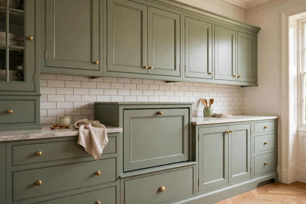 Appliance Garage Matched To Kitchen Cabinetry Design